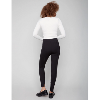 Pull-On Pant with Back Detail and Slits - dolly mama boutique