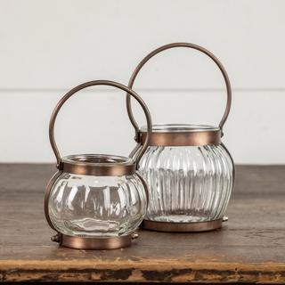 Clayton Glass Tealight Holders - dolly mama boutique