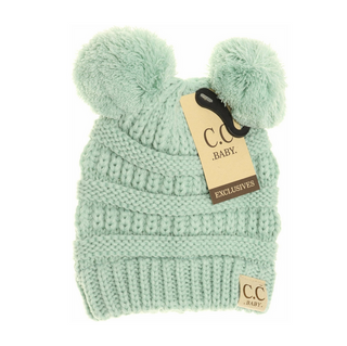 Baby Double-Pom Beanie