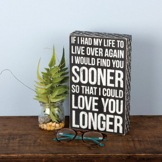 Wooden Box Sign - $24 - dolly mama boutique