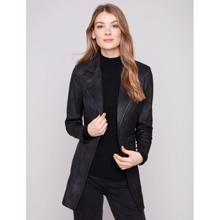 Vintage Faux Leather Suede Jacket - dolly mama boutique