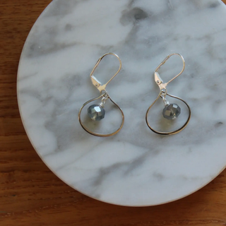 Teardrop Silver Earrings - dolly mama boutique