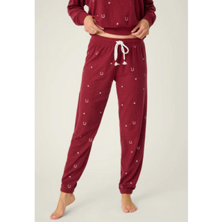Hold Your Horses Embroidered Lounge Pant - dolly mama boutique