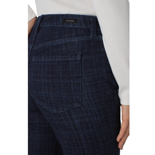 Hannah Flare Plaid Jean - dolly mama boutique