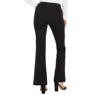 Flare Twill Trouser - dolly mama boutique