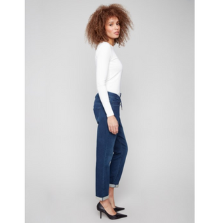Knit Denim Jogger Pant - dolly mama boutique
