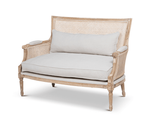 Cane-Back Love Seat - dolly mama boutique