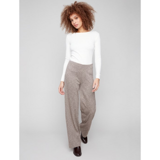 Herringbone Wide-Leg Pant - dolly mama boutique