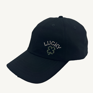 Rachel Cap with Crystal "Lucky" Clover - dolly mama boutique
