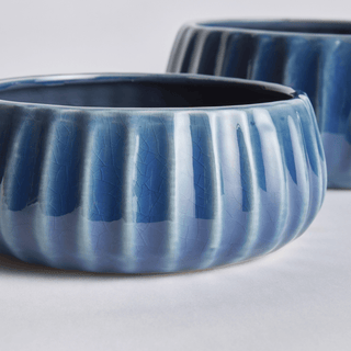 Brittani Low Bowls - Blue - dolly mama boutique