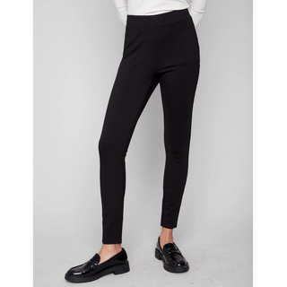 Pull-On Pant with Back Detail and Slits - dolly mama boutique