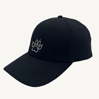 Rachel Cap with Crystal Dog Paw - dolly mama boutique