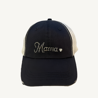 Carina Trucker with Crystal "Mama" and Heart-Shaped Crystal - dolly mama boutique