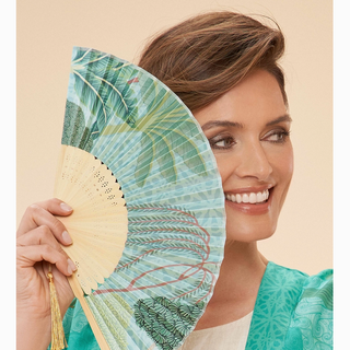 Satin Fan - dolly mama boutique