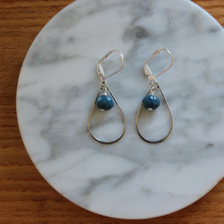 Teardrop Silver Earrings - dolly mama boutique