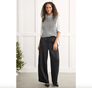 Wide-Leg Satin Pant - dolly mama boutique