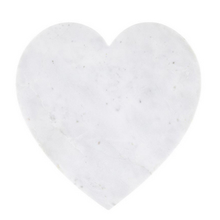 White Marble Heart Board - dolly mama boutique
