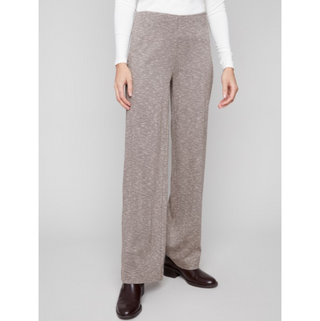 Herringbone Wide-Leg Pant - dolly mama boutique