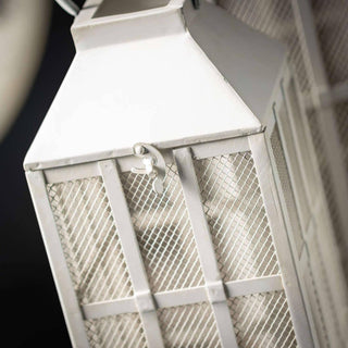 White Metal Lanterns - dolly mama boutique
