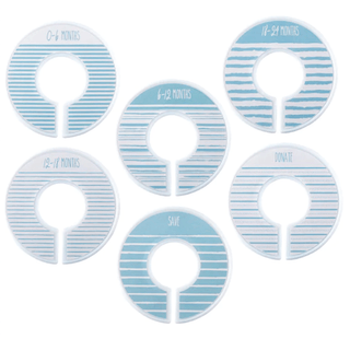 Baby Closet Organizers - Blue Stripes - dolly mama boutique