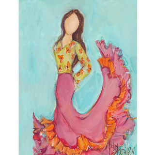 Brunette Flamenco Dancer Print - dolly mama boutique