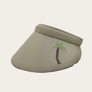 Bridgitte Visor with Crystal Palm Tree - Multicolor - dolly mama boutique