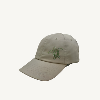 Rachel Cap with Crystal Sea Turtle - dolly mama boutique