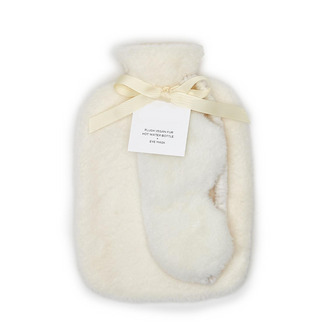 Faux Fur Hot Water Bottle Set 200831 - dolly mama boutique
