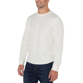 Men's Textured Crew-Neck Shirt - dolly mama boutique