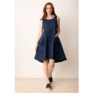 Artist Dress - Navy - dolly mama boutique