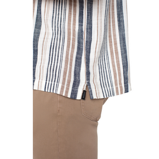 Men's Striped Button-Up Shirt - dolly mama boutique
