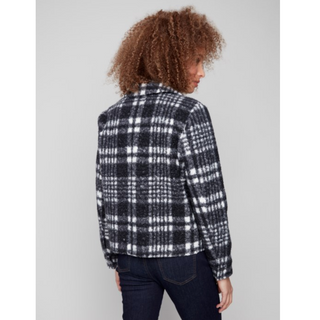Boucle Plaid Short Jacket - dolly mama boutique