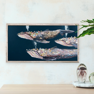 Humpback Whales Framed Print - dolly mama boutique