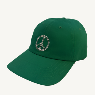 Rachel Cap with Crystal Peace Sign - dolly mama boutique