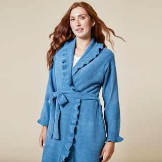 Ruffle Chenille Robe - dolly mama boutique