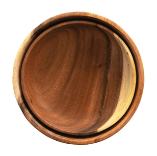 Acacia Wood Bowls - dolly mama boutique