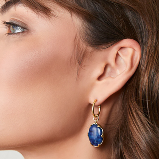 Coralie Blue Earrings - dolly mama boutique