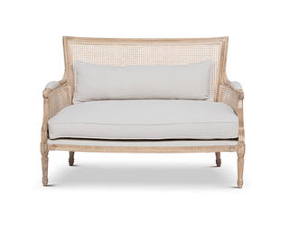 Cane-Back Love Seat - dolly mama boutique