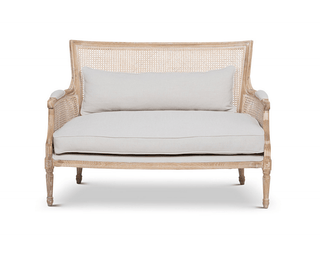 Cane-Back Love Seat - dolly mama boutique