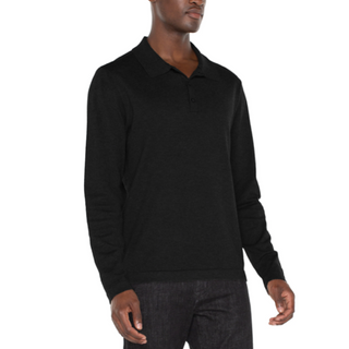 Men's Long-Sleeve Polo Sweater - dolly mama boutique