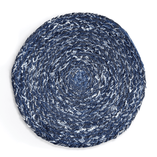 Round Denim Placemat - dolly mama boutique