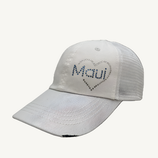 Carina Crystal "Maui" Trucker Cap - dolly mama boutique