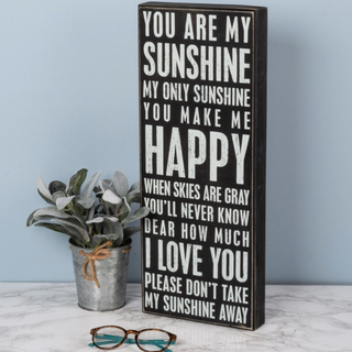 Box Sign "You Are My Sunshine" - dolly mama boutique