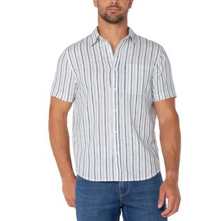 Men's Short-Sleeve Button-Up Shirt - dolly mama boutique