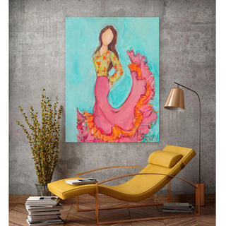 Brunette Flamenco Dancer Print - dolly mama boutique