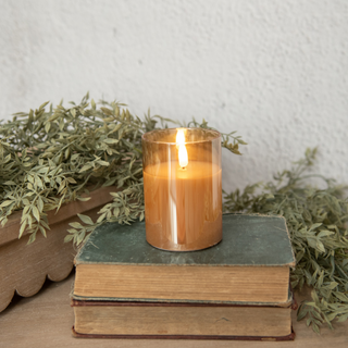 4” Champagne Glass 3D Flame Candle - dolly mama boutique