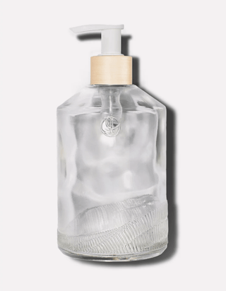 Clear Glass Pump Bottle - dolly mama boutique