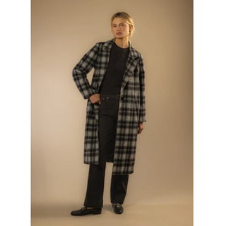 Myrtle Plaid Coat - dolly mama boutique