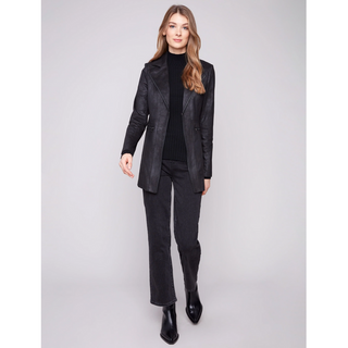 Vintage Faux Leather Suede Jacket - dolly mama boutique