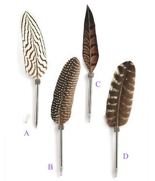 Vintage Feather Pen - dolly mama boutique
